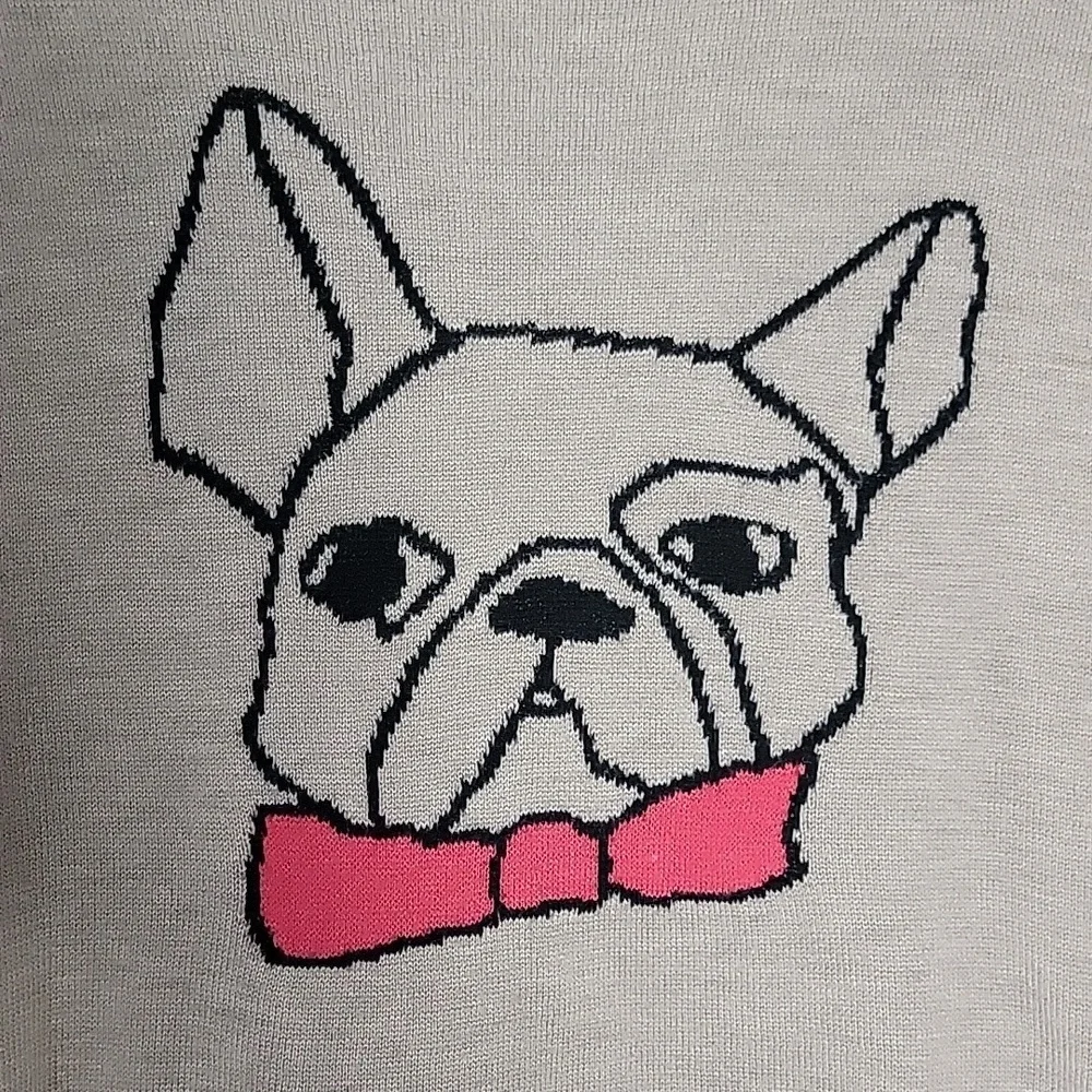 Willow & Clay Tan Sweater with Dog Design - Picture 2 of 9